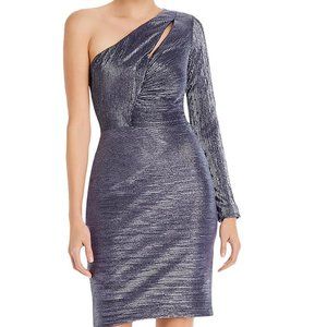 NWT AQUA | Navy Cutout Asymmetrical Bodycon Dress - sz 0